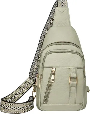 Small Crossbody Bags for Women 2024 New Leather Fanny Packs for Women,trendy Chest Bag Backpack with Adjustable Strap,cross Body Bag for Travel Hiking Sports Outdoor