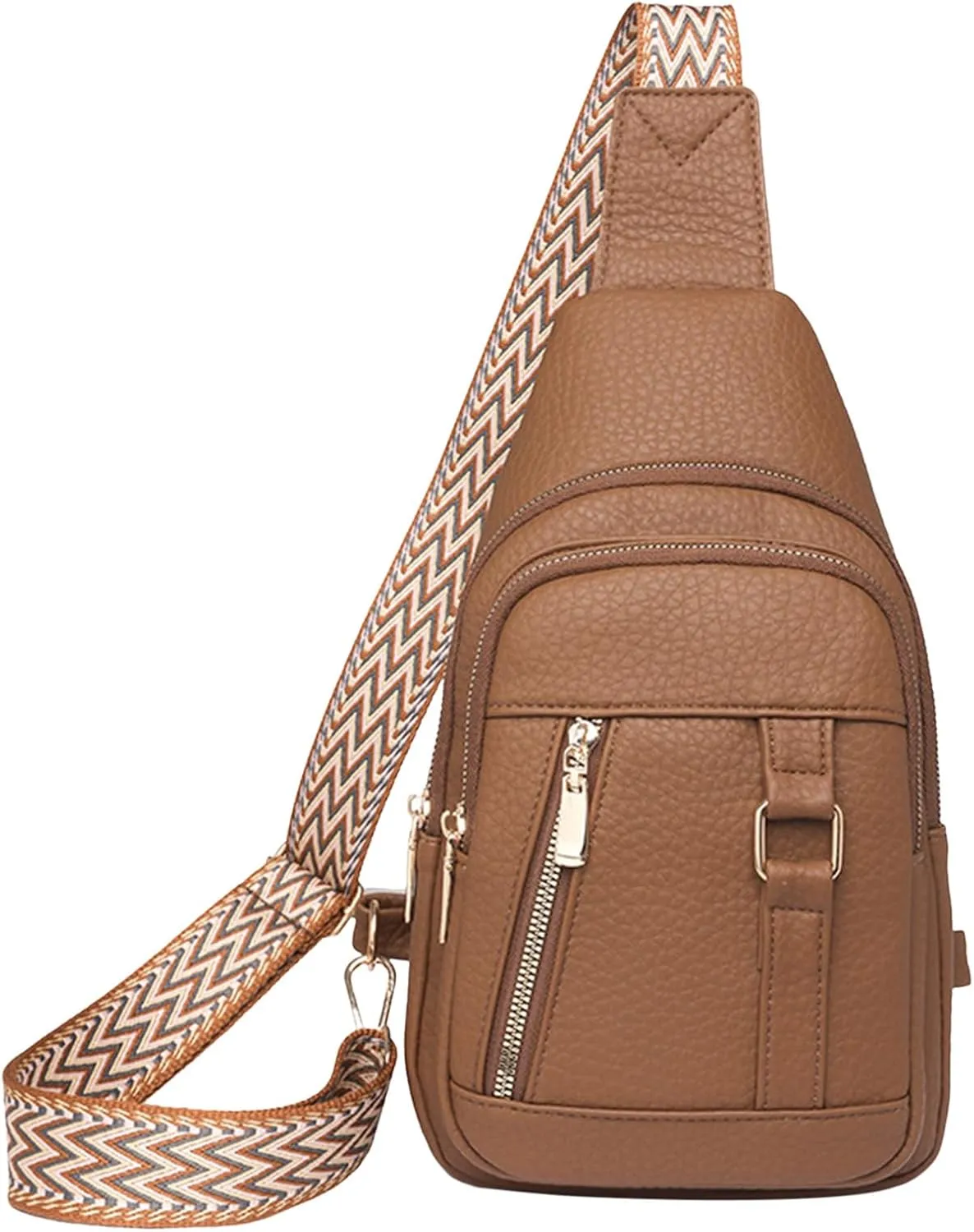 Small Crossbody Bags for Women 2024 New Leather Fanny Packs for Women,trendy Chest Bag Backpack with Adjustable Strap,cross Body Bag for Travel Hiking Sports Outdoor