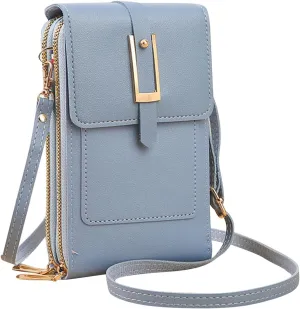 Small Crossbody Bags for Women Vegan Leather Cell Phone Shoulder Satchel Bag Wallet Purses with Adjustable Strap