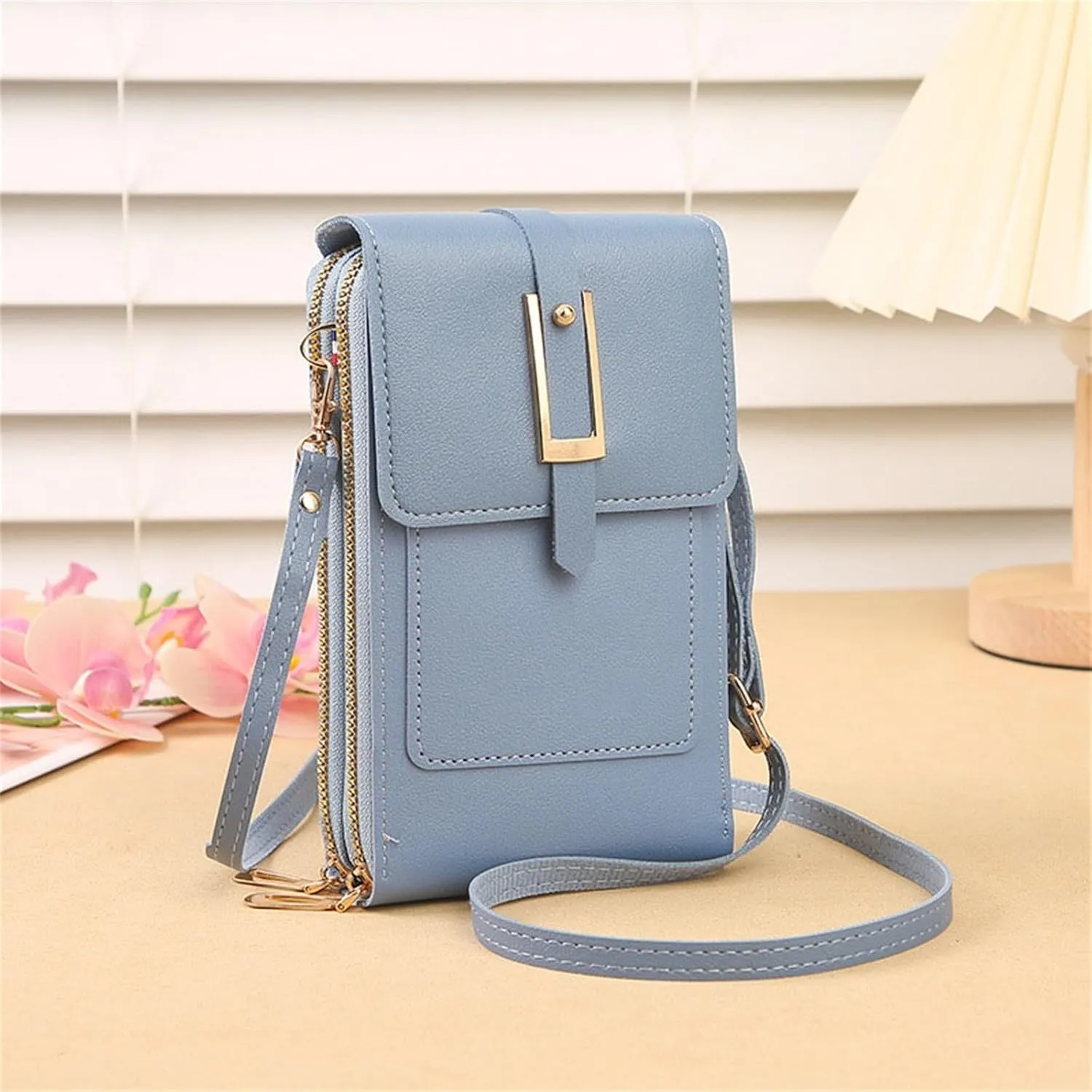 Small Crossbody Bags for Women Vegan Leather Cell Phone Shoulder Satchel Bag Wallet Purses with Adjustable Strap