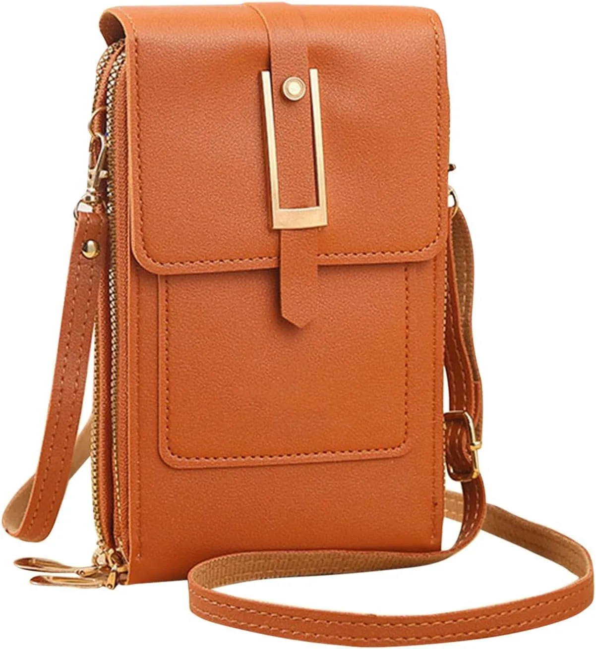Small Crossbody Bags for Women Vegan Leather Cell Phone Shoulder Satchel Bag Wallet Purses with Adjustable Strap