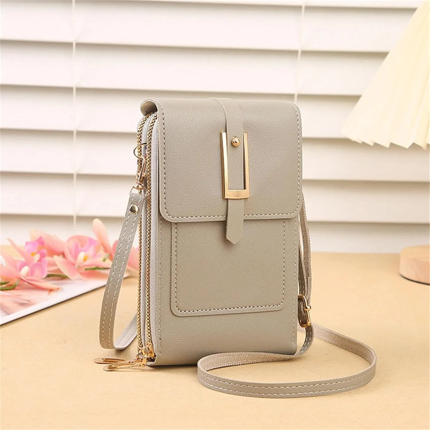 Small Crossbody Bags for Women Vegan Leather Cell Phone Shoulder Satchel Bag Wallet Purses with Adjustable Strap