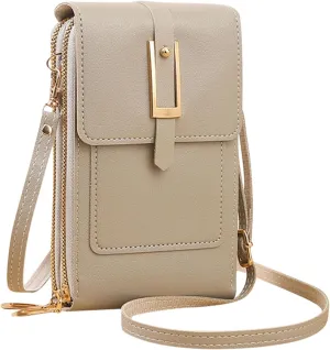 Small Crossbody Bags for Women Vegan Leather Cell Phone Shoulder Satchel Bag Wallet Purses with Adjustable Strap
