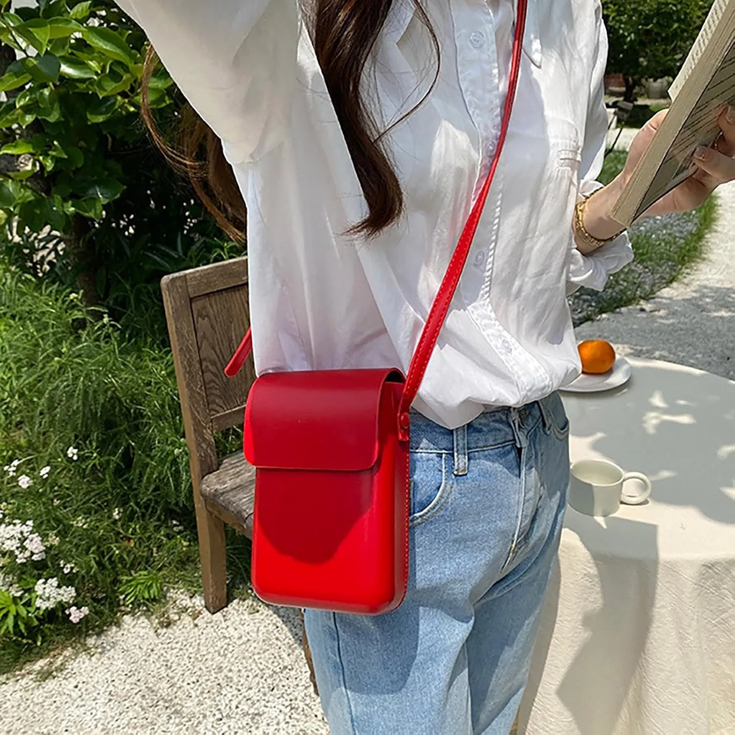Small Shoulder Bag for Women Faux Vegan Premium Leather Satchel Clutch Retro Fashion Business Casual Crossbody Bags