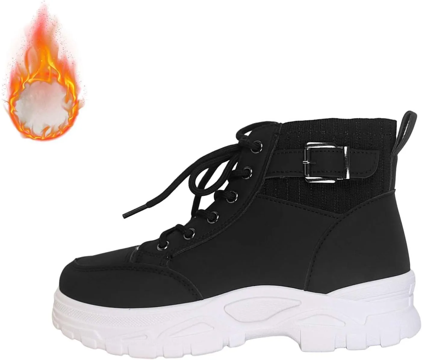 Snow Ankle Boots for Women Non Slip Walking Shoes Lace Up Low Calf Shoes Hiking Boots Women Waterproof