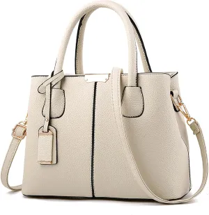Soft Leather Satchel Bags for Women Shoulder Hobo Bags Top Handle Satchel Purses Fashion Bag with Compartments