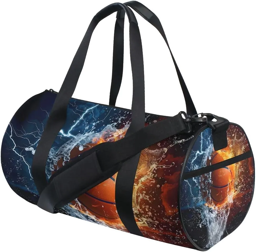 Sports Gym Travel Duffle Bag Basketball Luggage for Men and Women