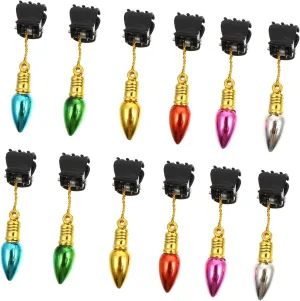 Stylish Beard Clips 24pcs Bell Beard Pendants Beard Decorative Clips Beard Hair Catcher for Men Random