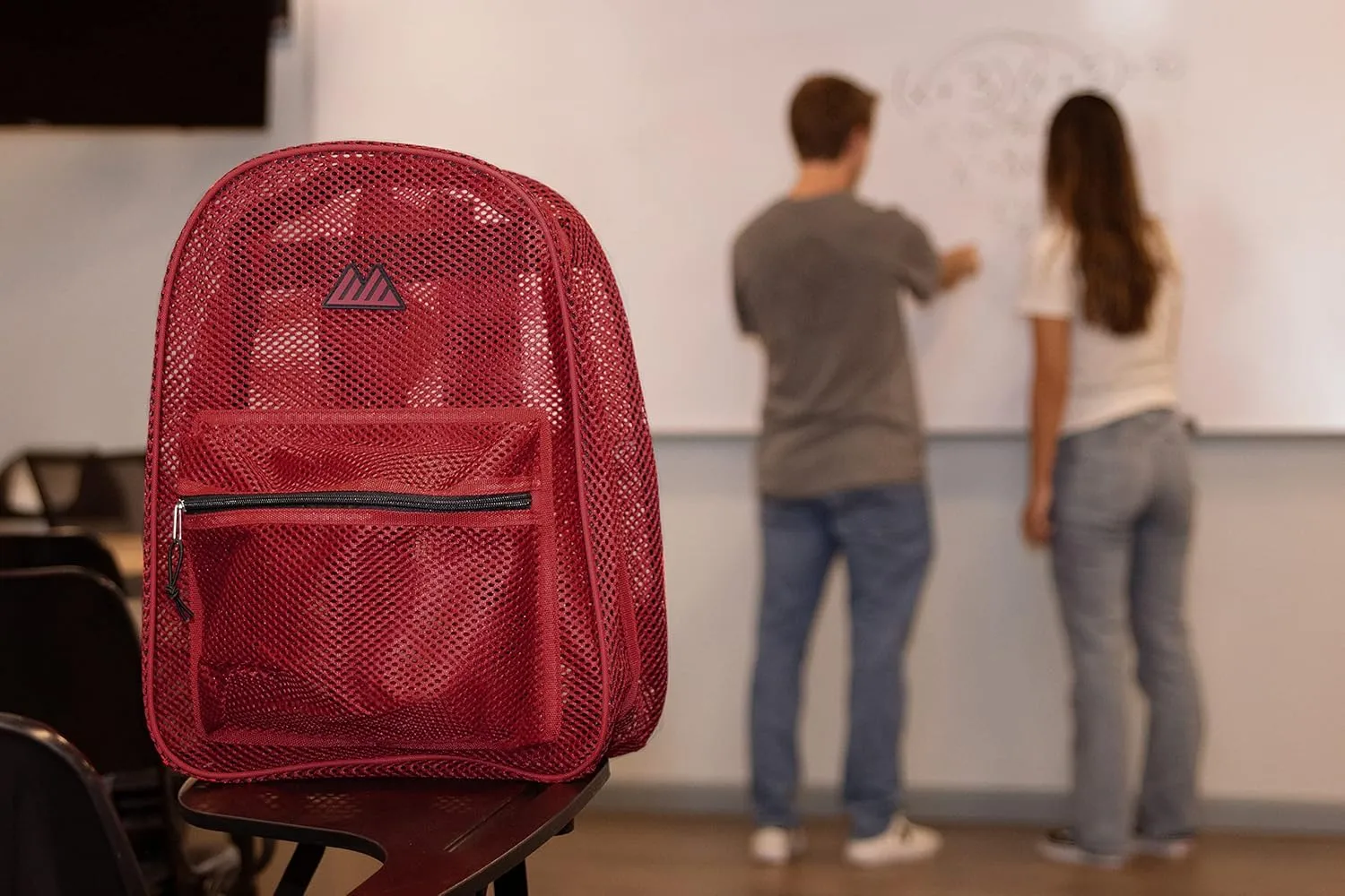 Summit Ridge Mesh Backpacks for Kids, Adults, School, Beach, and Travel, Colorful Transparent Mesh Backpacks with Padded Straps Large