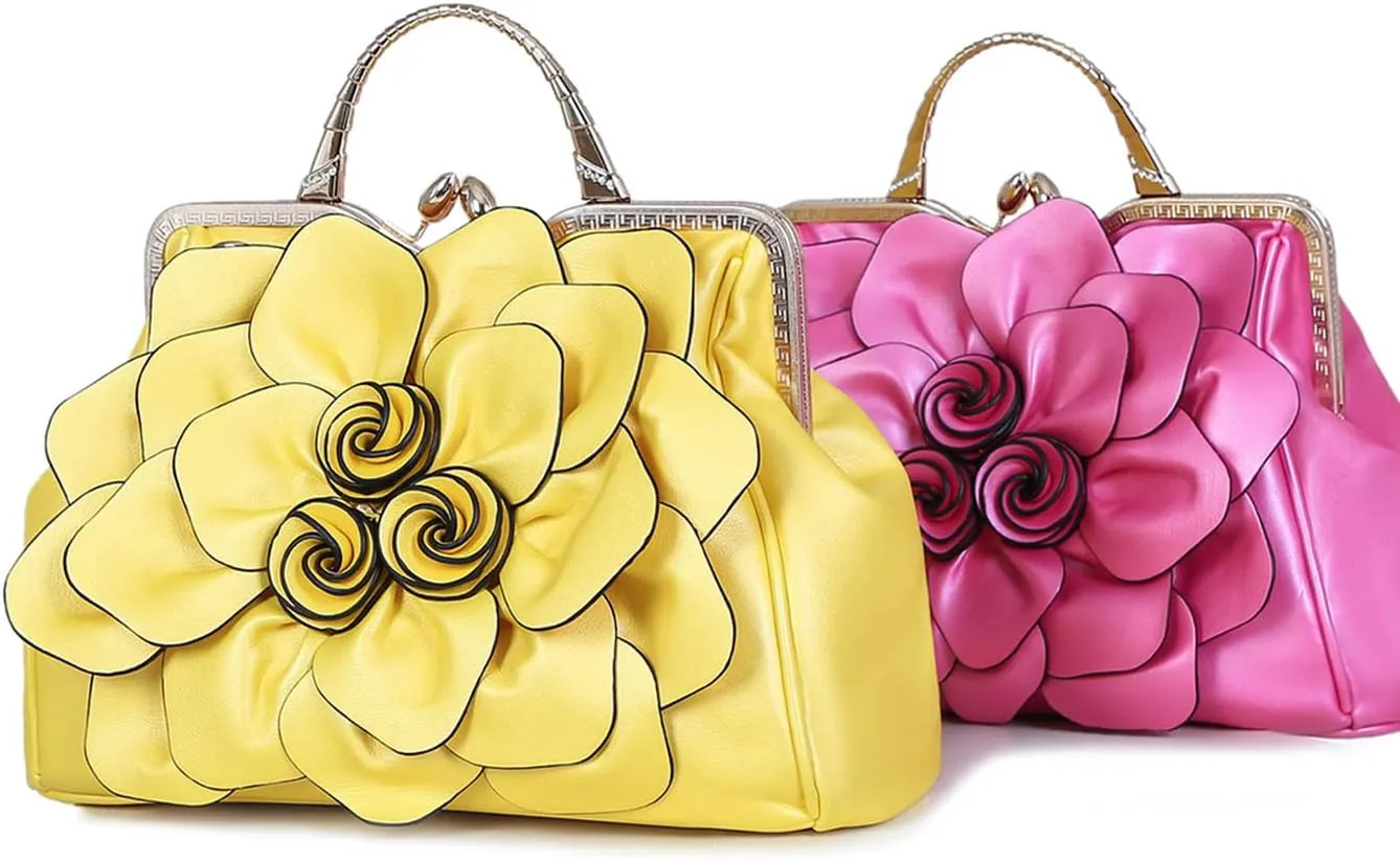 SUNROLAN Women's Evening Clutches Handbags Formal Party Wallets Wedding Purses Wristlets Ethnic Totes Satchel