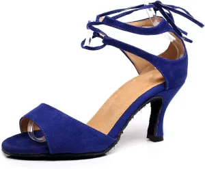 SWDZM Women's Latin Dance Shoes,Salsa Practice Party Wedding Leather dance shoes,Model-QJW5012