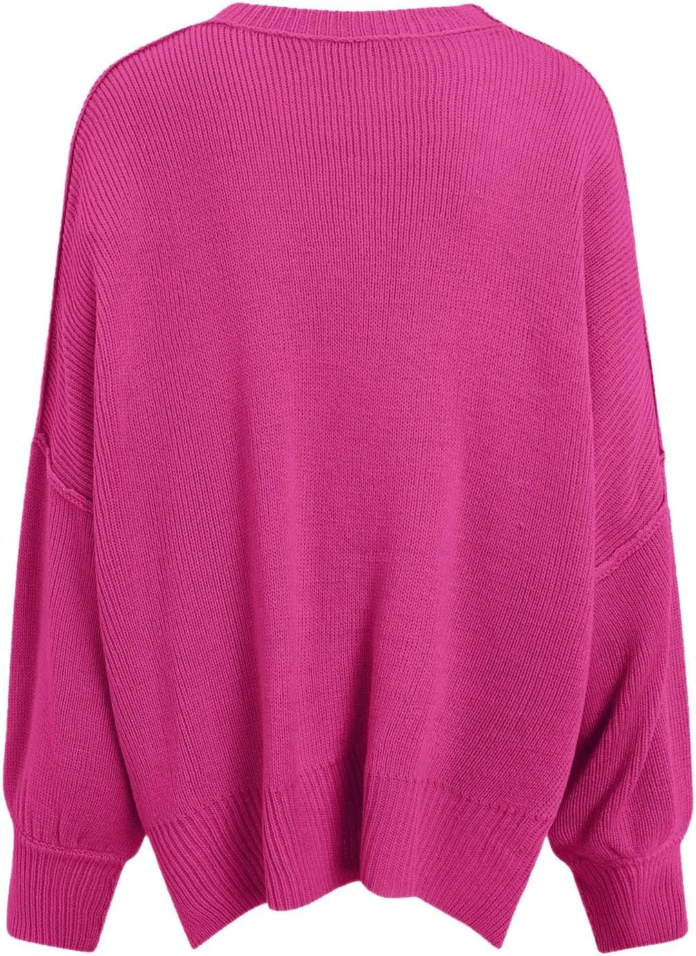 Sweaters for Women Chunky Knit Round Neck Solid Color Long Sleeve Loose Fit Casual Soft Sweaters Tops