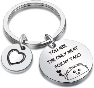 Taco Jewelry Girlfriend Gift Husband Jewelry Birthday Keychain Grandson Gift Sister Keychain