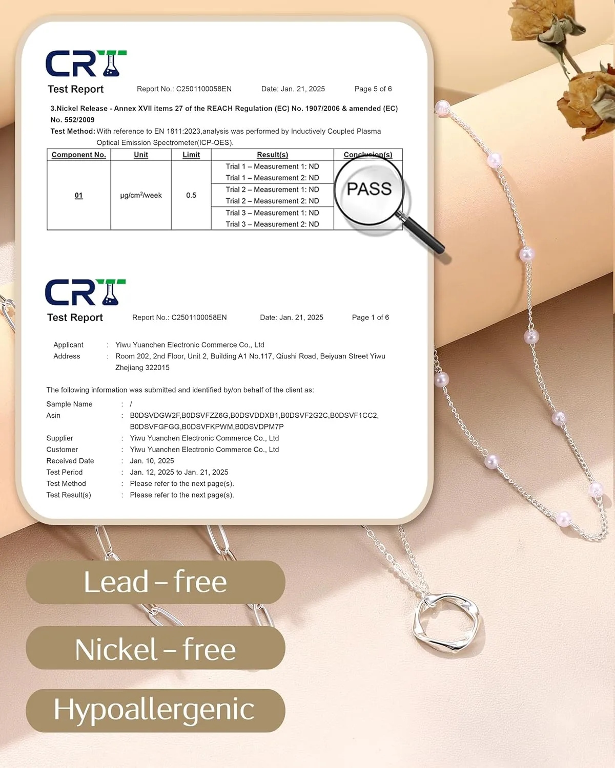 TEN MIRO Layered Gold Necklaces for Women Non Tarnish, Dainty 16k Real Gold Necklace Stack Stackable Necklace for Women Layering Chain Circle Pendant Paperclip Chain Necklaces