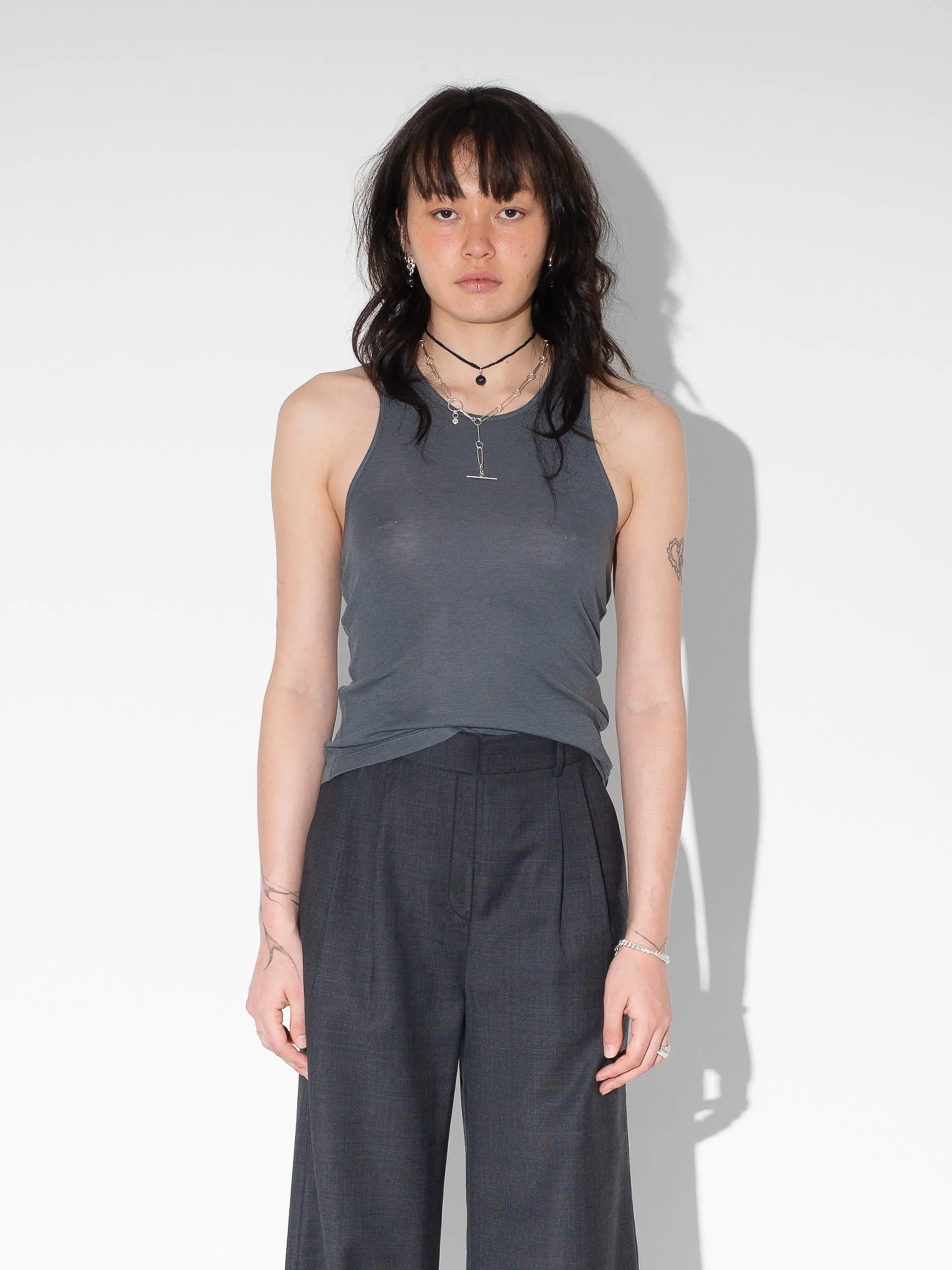 The Lair Apparel Blaise Singlet Carbon