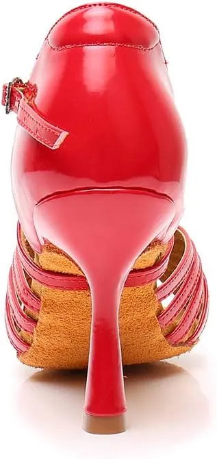 TINRYMX Women's Latin Dance Shoes Ballroom Party Practice Performance Sandals,Model WZJ