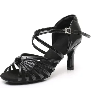 TINRYMX Women's Latin Dance Shoes Ballroom Party Practice Performance Sandals,Model WZJ