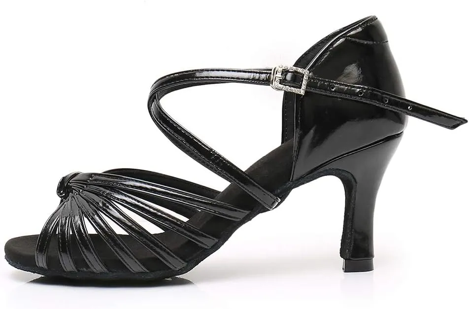 TINRYMX Women's Latin Dance Shoes Ballroom Party Practice Performance Sandals,Model WZJ