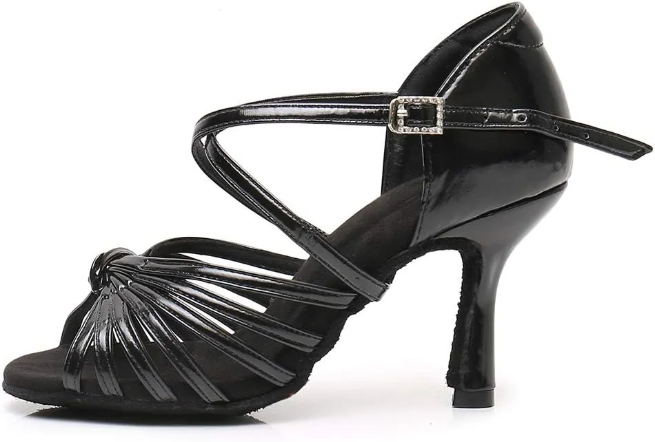 TINRYMX Women's Latin Dance Shoes Ballroom Party Practice Performance Sandals,Model WZJ