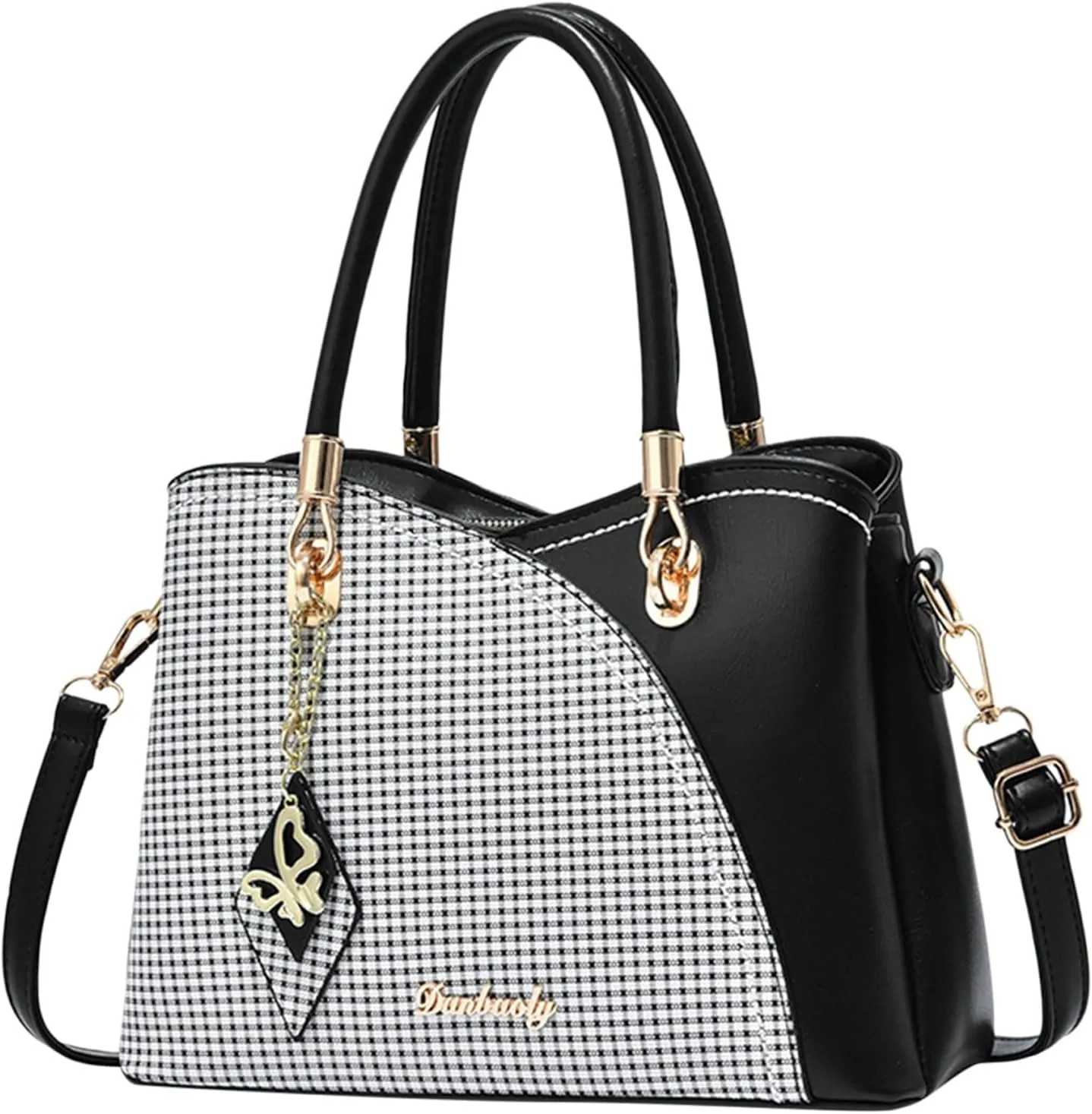 Top Handle Purses for Women Cute Hobo Tote Handbags Clutch Purses with Zipper Closure Lightweight Carry on Bag