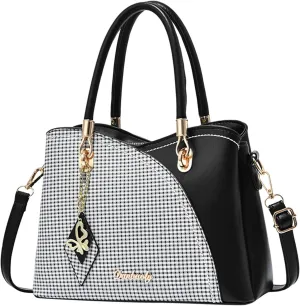 Top Handle Purses for Women Cute Hobo Tote Handbags Clutch Purses with Zipper Closure Lightweight Carry on Bag