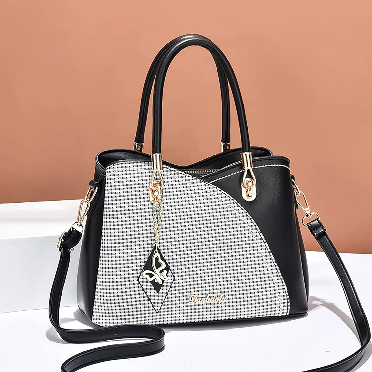 Top Handle Purses for Women Cute Hobo Tote Handbags Clutch Purses with Zipper Closure Lightweight Carry on Bag