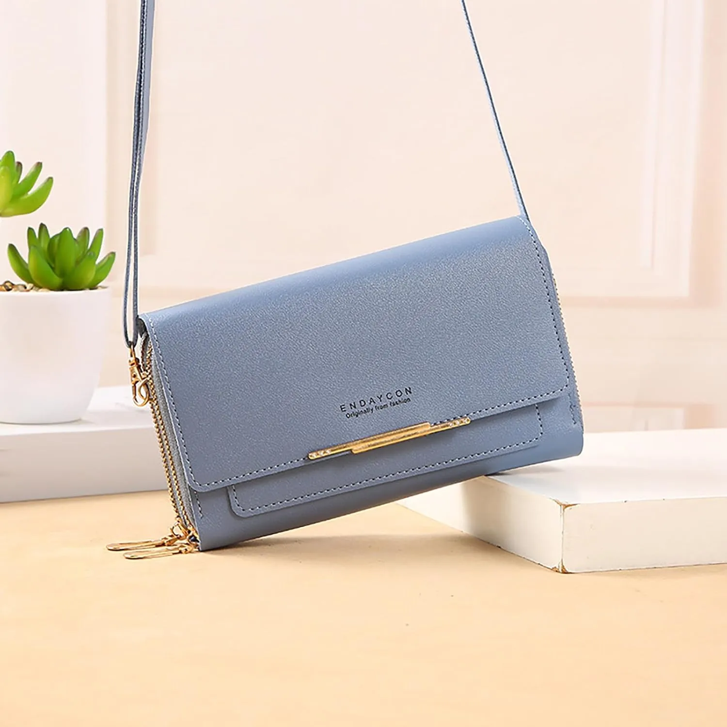 Tote Bags Purse for Women Cute Hobo Tote Handbags Mini Clutch Purses with Zipper Closure Multi Compartment Purse(Blue)
