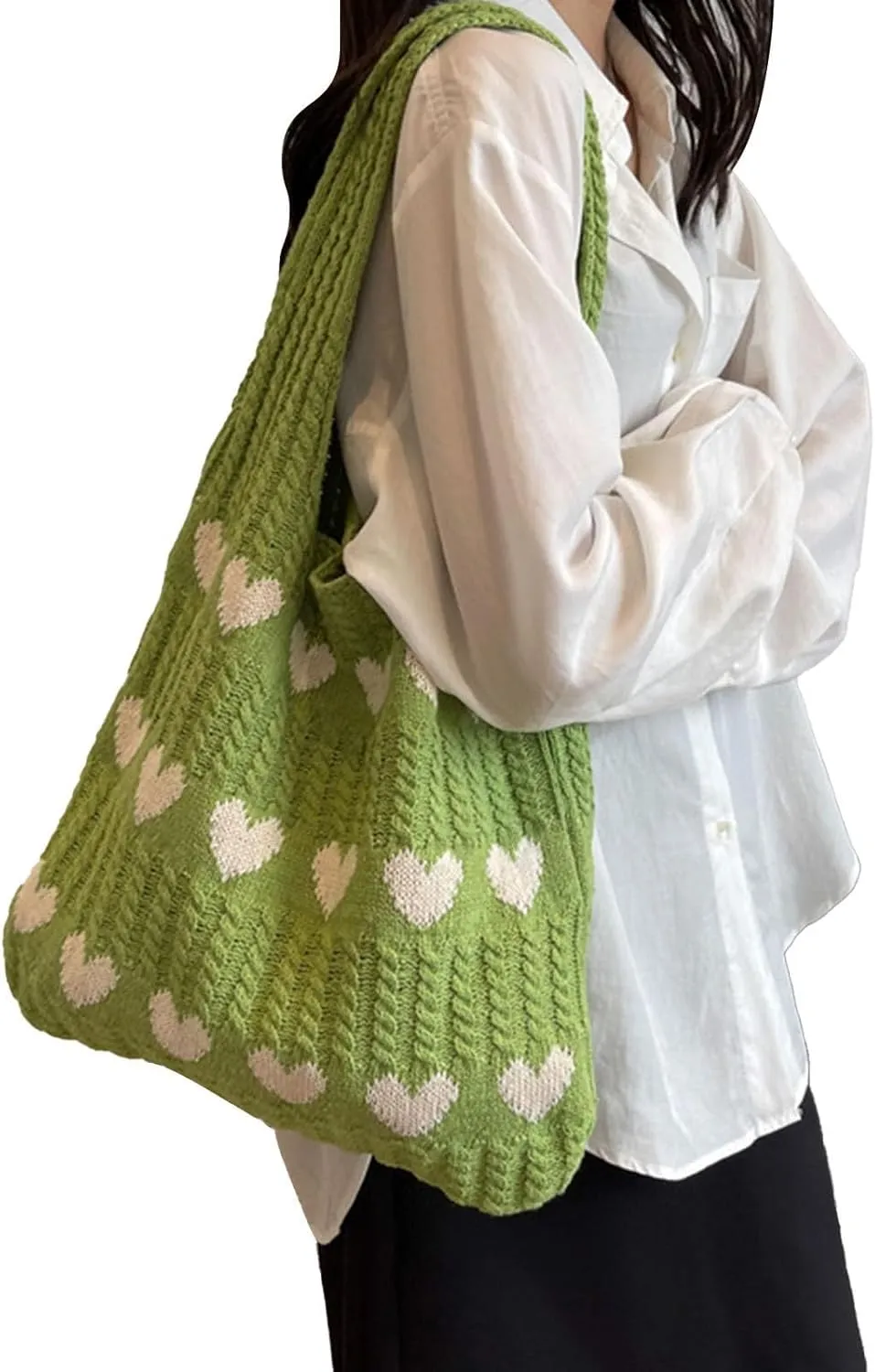 Tote Purses for Women Cute Crochet Shoulder Handbags Large Capacity Fashion Knitted Bag Summer Beach Travel Tote