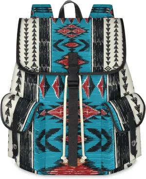 Travel Backpack For Women Men, Aztec Laptop Backpacks Rucksack Large Capacity Vintage Backpack Drawstring Backpack Casual Bookbags Water Resistant Daypack Bags For Outdoor Camping