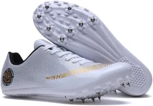 Unisex Track and Field Shoes with 8 Nails Spikes, Training Competition Athletics Sprint Spikes Shoes, Long Jumping Athletics Shoes for Men, Women, Boys and Girls
