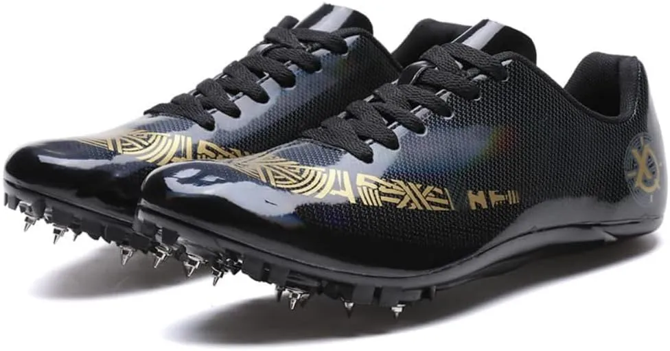 Unisex Track and Field Shoes with 8 Nails Spikes, Training Competition Athletics Sprint Spikes Shoes, Long Jumping Athletics Shoes for Men, Women, Boys and Girls