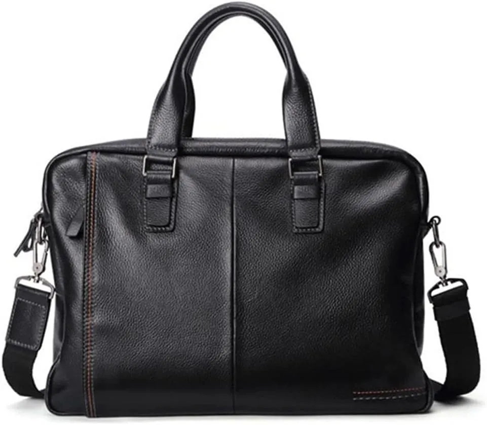Vintage Men's Briefcases Shoulder Bag Leather Men's Bag Postman Bag Shoulder Laptop Bag