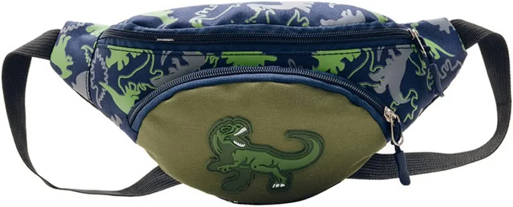 Waist Bag for Kids Dinosaur Waist Pack Fanny Cartoon Waist Pouch for Children Girls Boys Gift, Cartoon Waist Bag