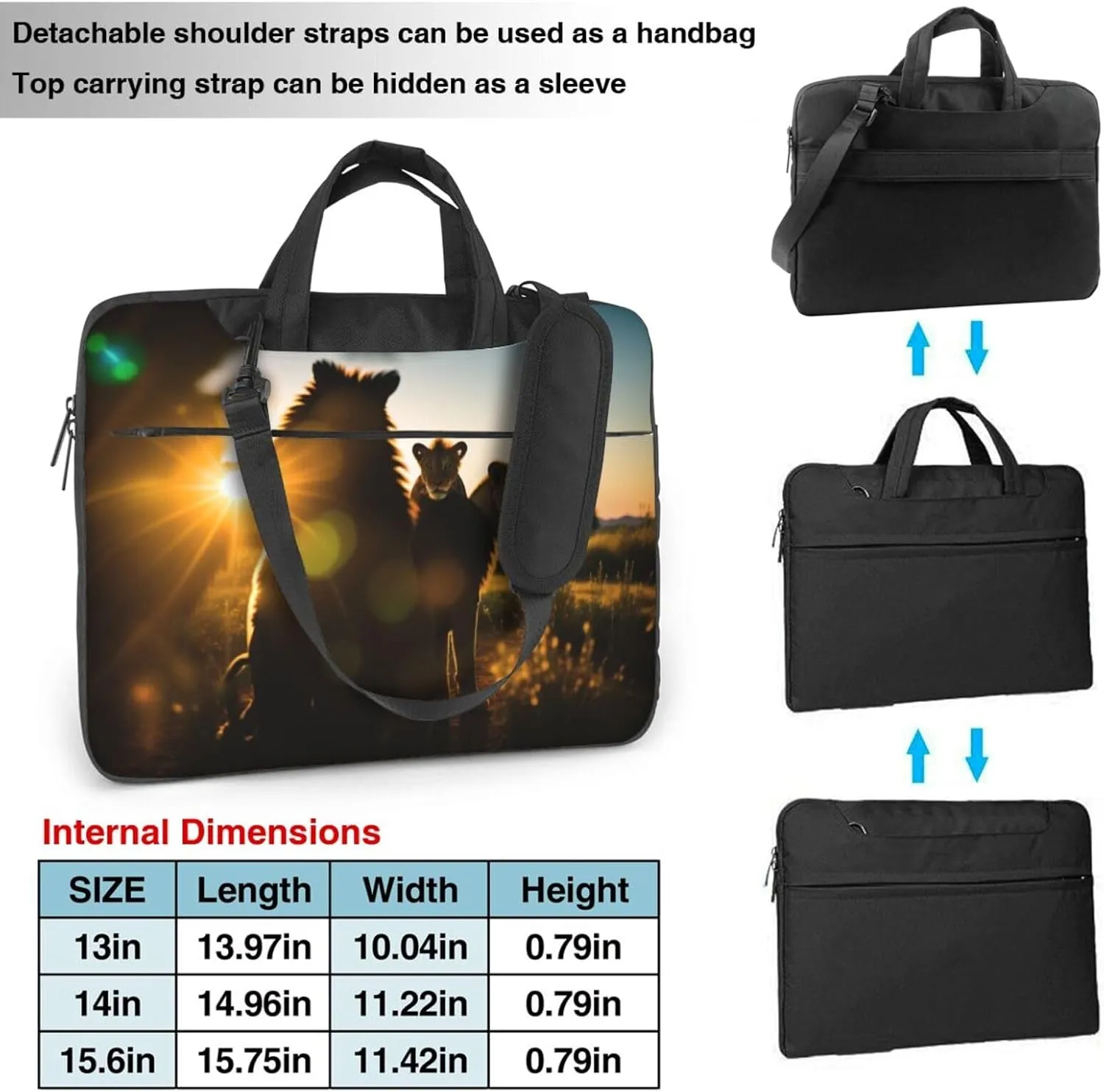 Whales Laptop Shoulder Bag Notebook Computer Case Briefcase With Shoulder Straps And Handle