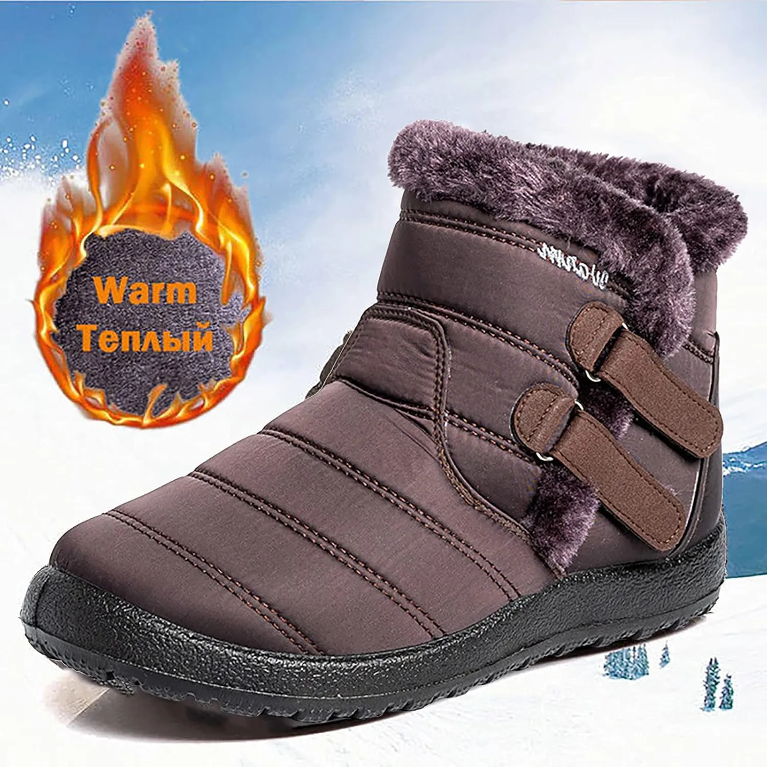 Winter Boots for Women Waterproof Snow Wide Width Lightweight Women Snow Boots Calf High Fall Winter Boots for Women 2023 Winter Women Boots Ankle Size 9 Wide Women Winter Boot