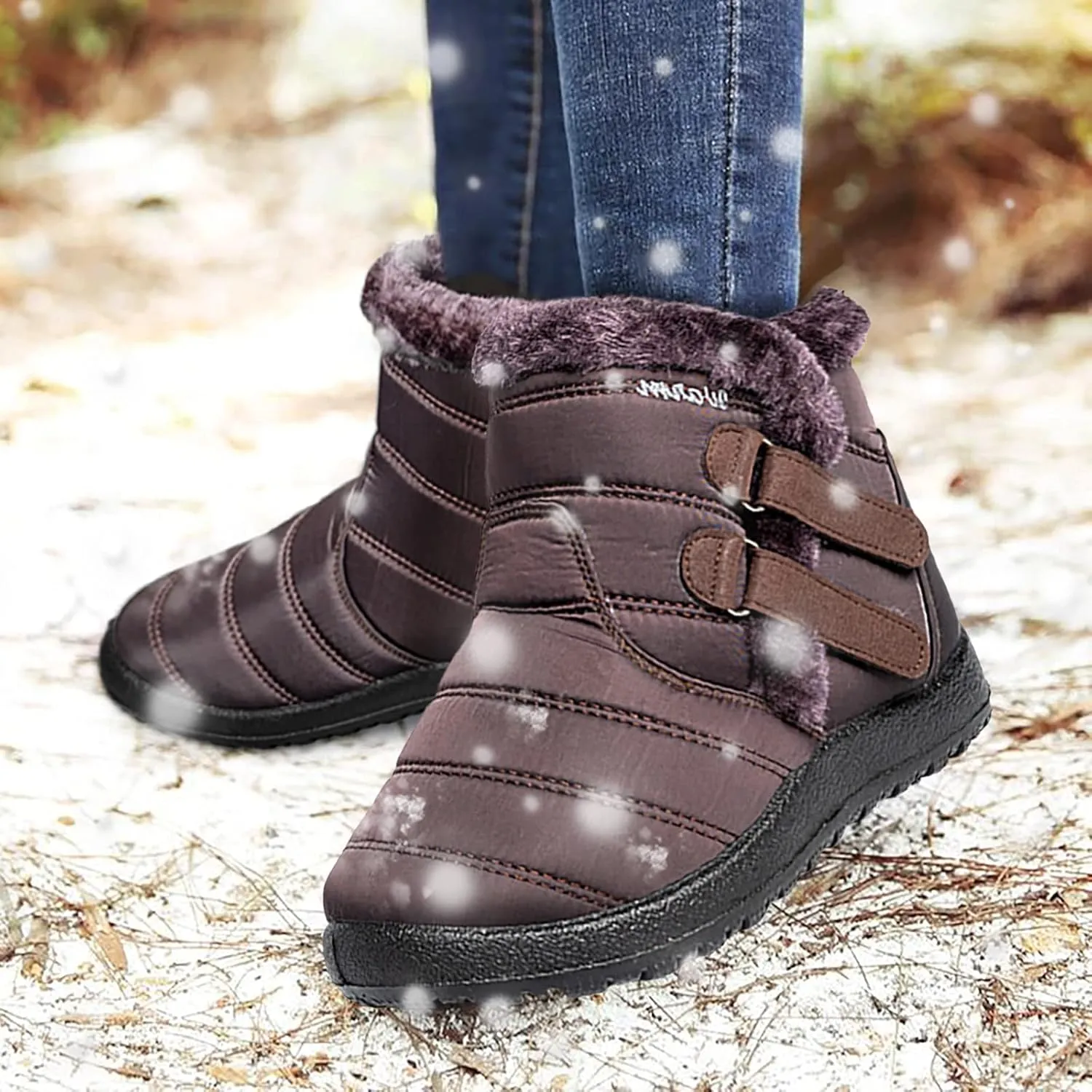 Winter Boots for Women Waterproof Snow Wide Width Lightweight Women Snow Boots Calf High Fall Winter Boots for Women 2023 Winter Women Boots Ankle Size 9 Wide Women Winter Boot