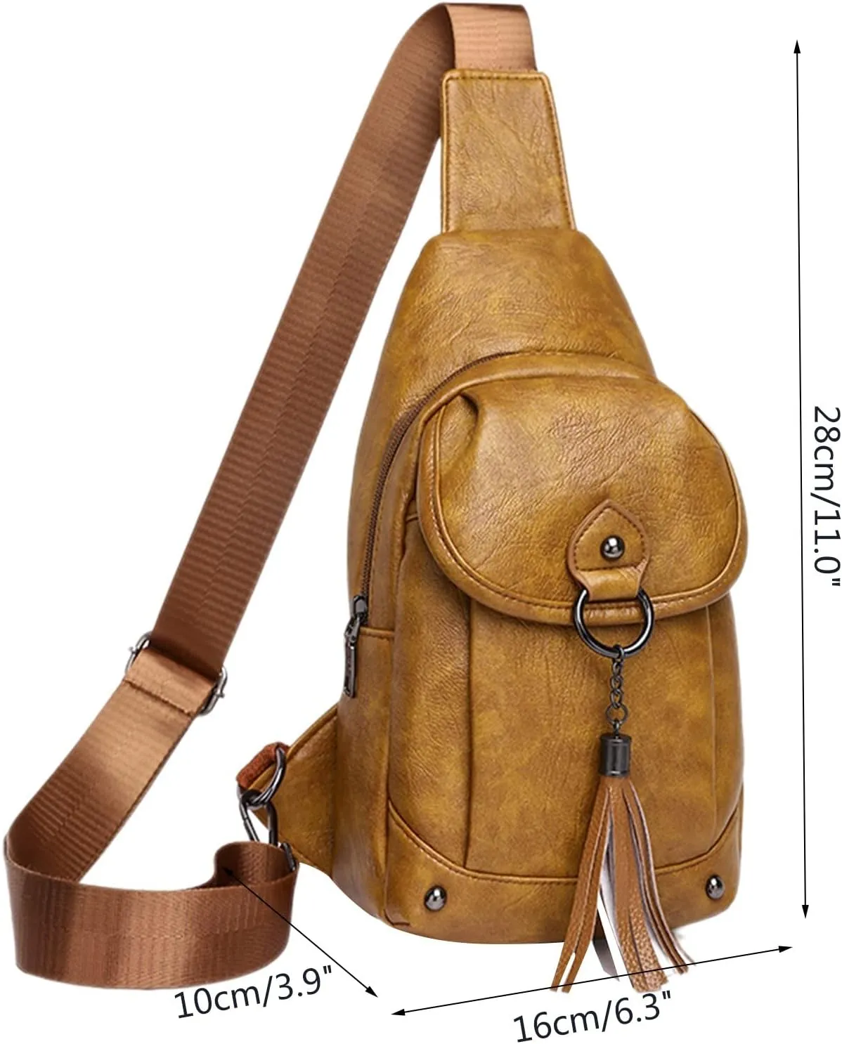Women Bags Can Be Connected To USB Fashion Soft Leather Portable Crossbody Bag Room Upgrades Men (Black, One Size)