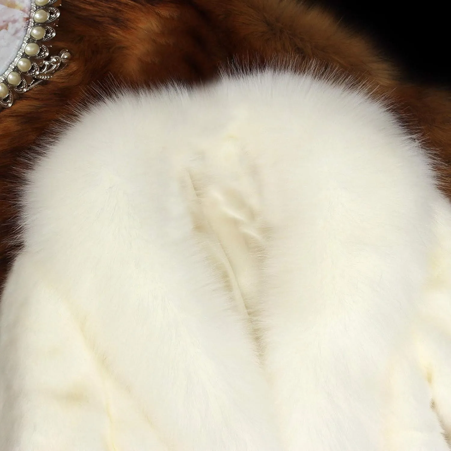 Women Faux Fur Pelt Coat Elegant Thick Warm Fashion Outerwear Fake Fur Jacket Fuzzy Fluffy Plain Coats