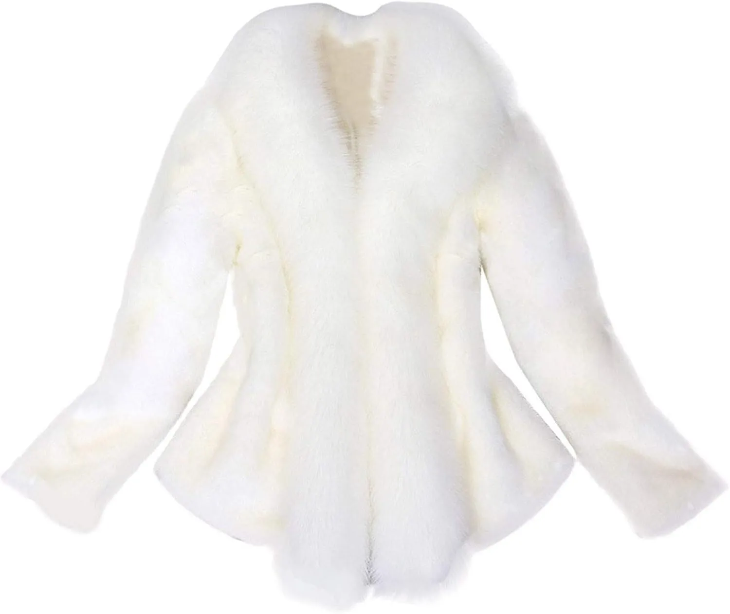 Women Faux Fur Pelt Coat Elegant Thick Warm Fashion Outerwear Fake Fur Jacket Fuzzy Fluffy Plain Coats