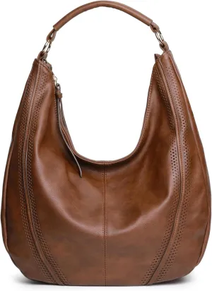 Women Hobo Bags Oversized Leather Handbags PU Crossbody Shoulder Totes Winter Stylish Purses