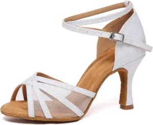 Women Latin Dance Shoes Performance Ballroom Salsa Bachata Dancing Shoes High Heel