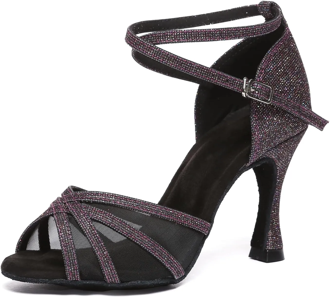 Women Latin Dance Shoes Performance Ballroom Salsa Bachata Dancing Shoes High Heel