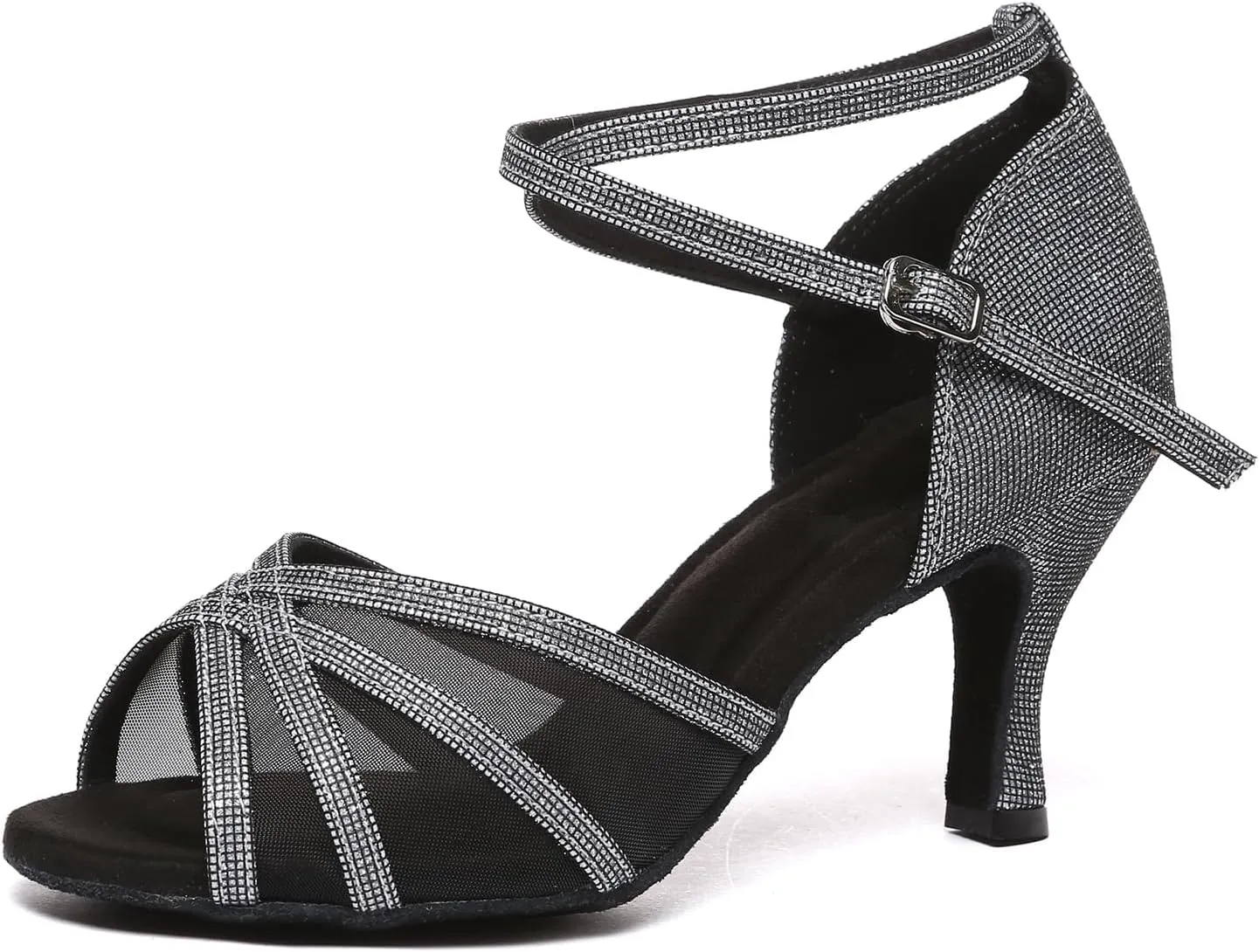 Women Latin Dance Shoes Performance Ballroom Salsa Bachata Dancing Shoes High Heel