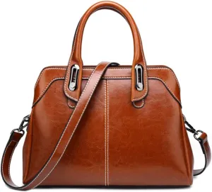 Women Retro Handbag and Totes Purse Top Handle Satchel Leather Shoulder Crossbody Bag