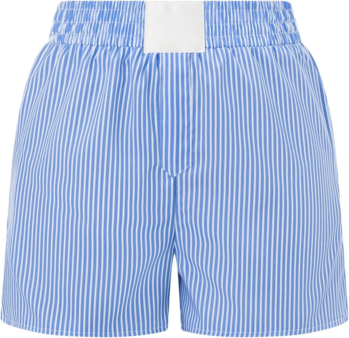 Women Striped Boxer Shorts Pajamas Bottoms Shorts High Waist Micro Shorts Y2k Cute Pj Lounge Shorts Sleepwear