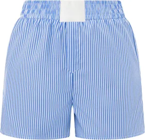 Women Striped Boxer Shorts Pajamas Bottoms Shorts High Waist Micro Shorts Y2k Cute Pj Lounge Shorts Sleepwear