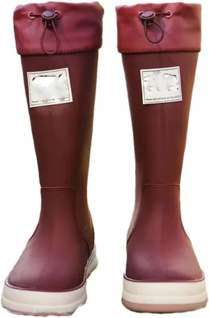 Women Summer Winter Waterproof Shoes Rain Boots Men Anti-Slip Wear-Resistant Plush Kitchen