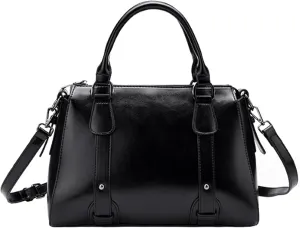Women Top Handle Satchel Elegant Handbag Purse Leather Totes Crossbody Shoulder Bags Green