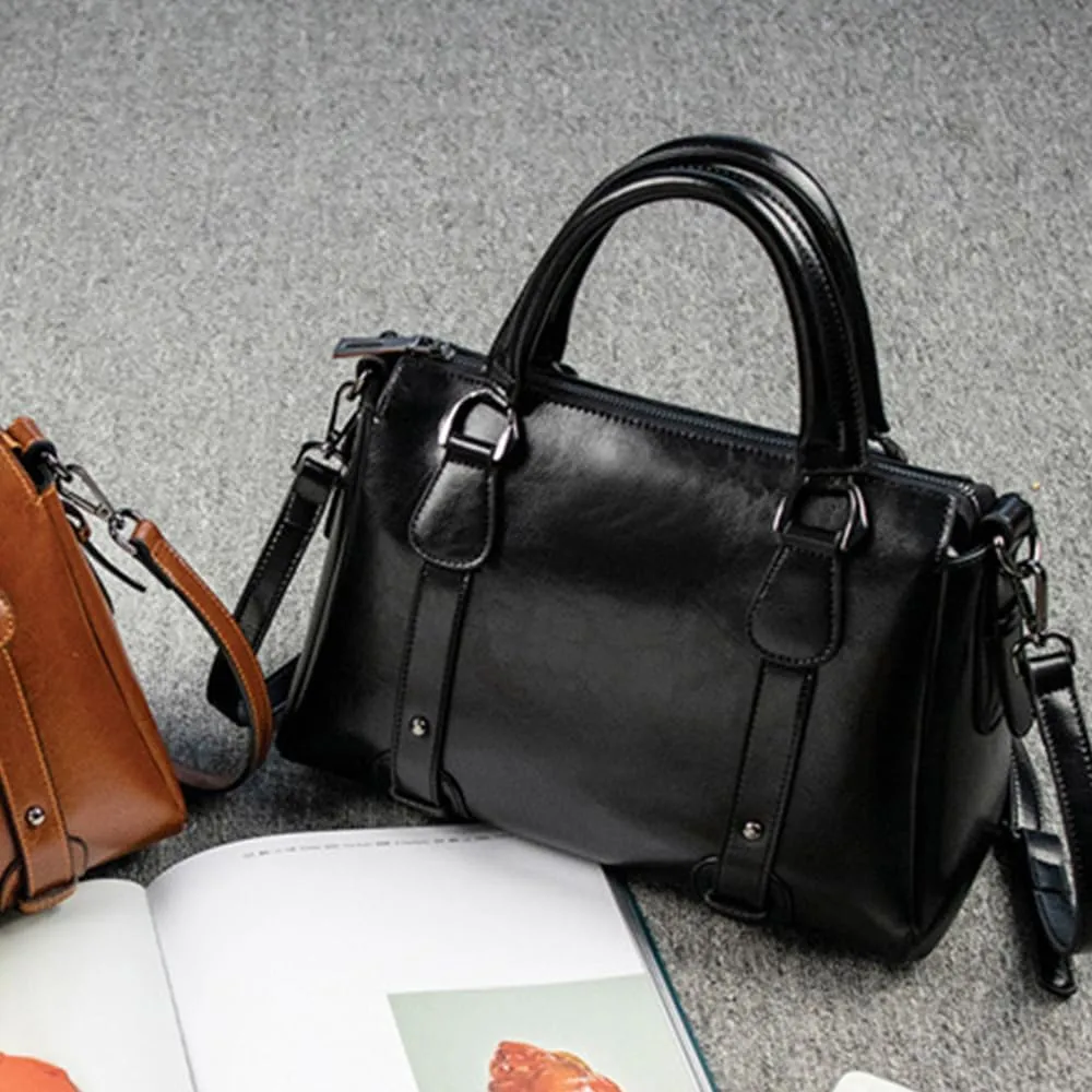 Women Top Handle Satchel Elegant Handbag Purse Leather Totes Crossbody Shoulder Bags