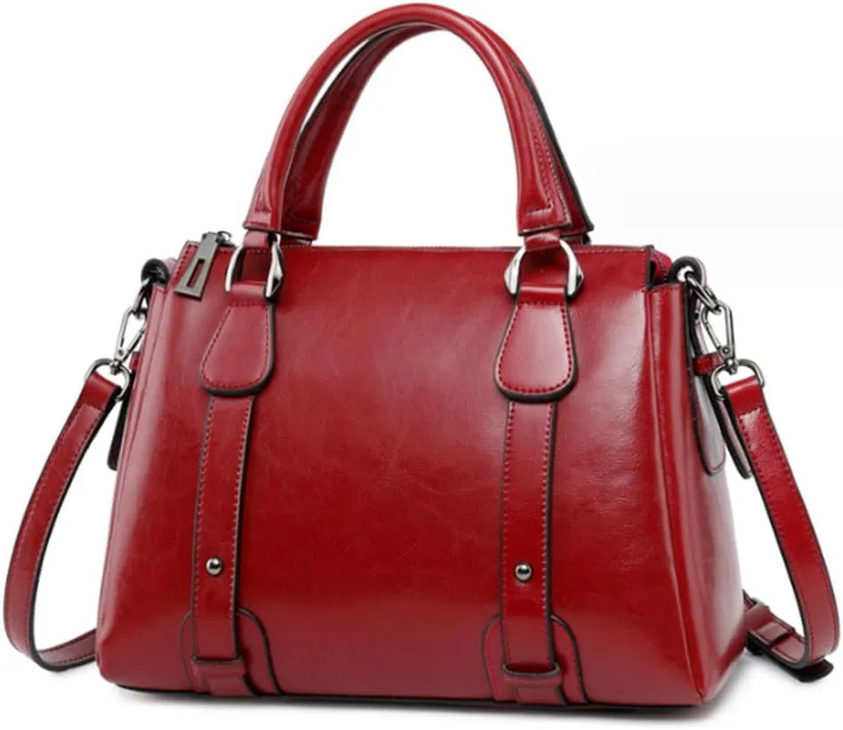 Women Top Handle Satchel Elegant Handbag Purse Leather Totes Crossbody Shoulder Bags